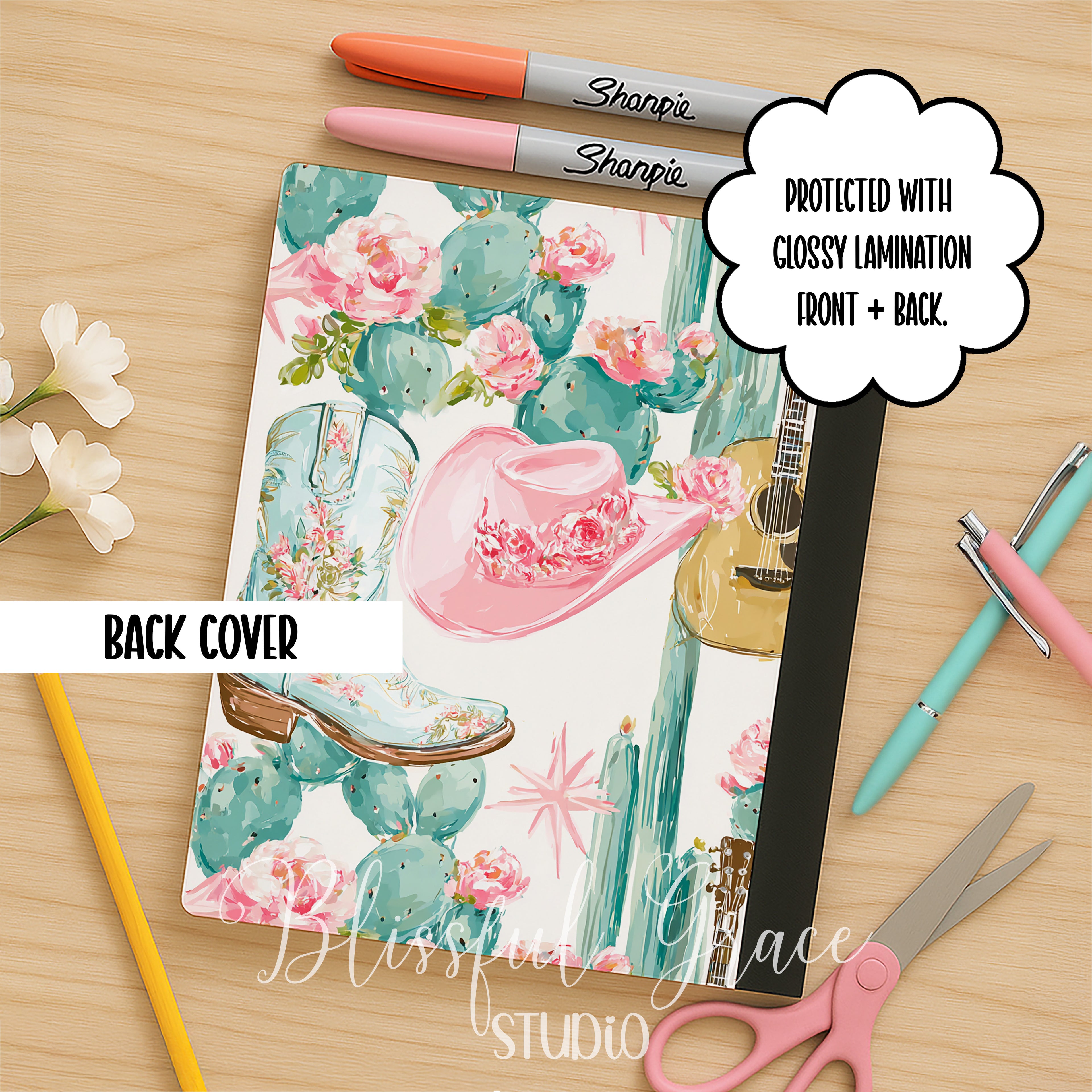 Western Cowgirl Composition Notebook