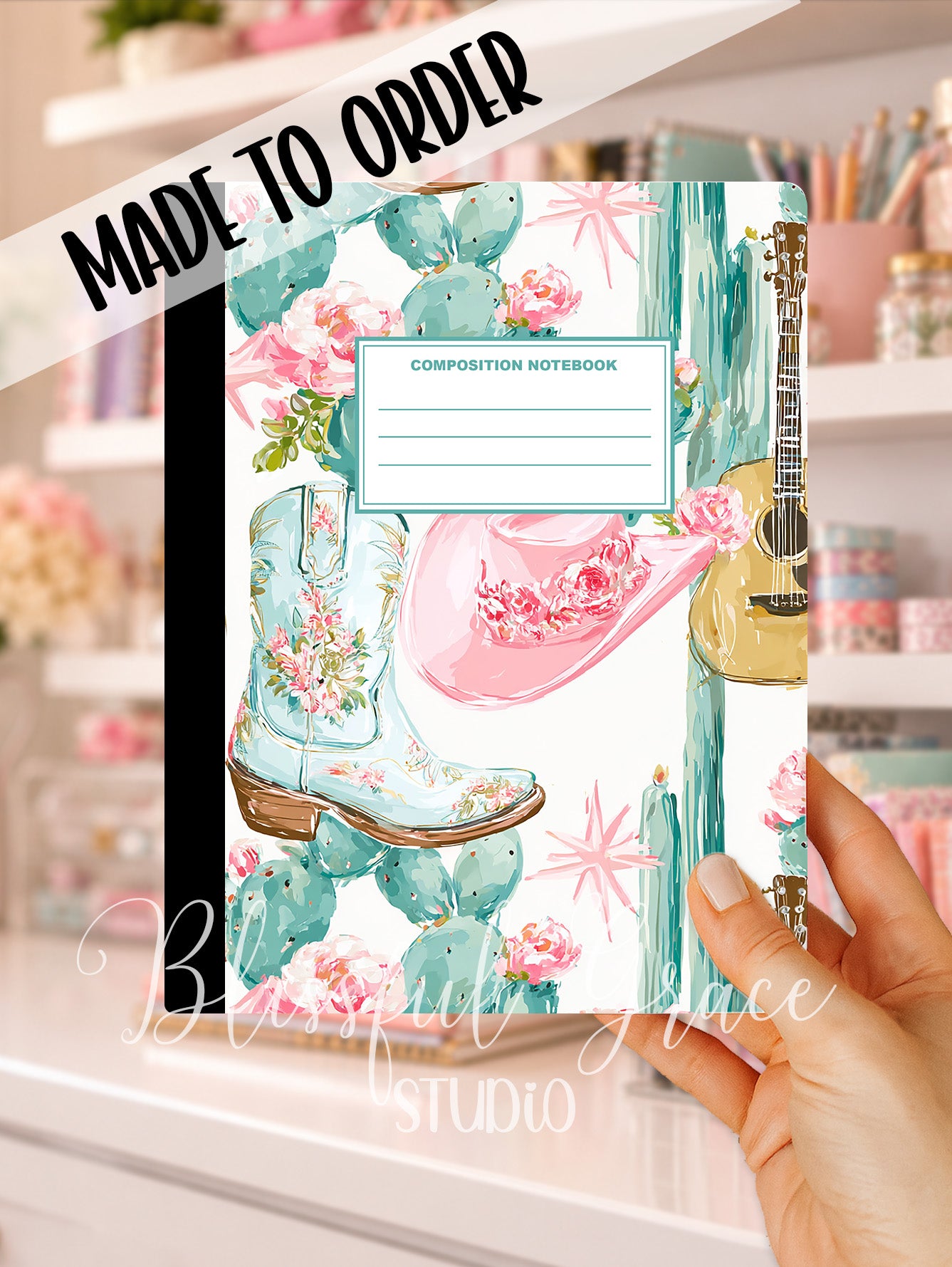 Western Cowgirl Composition Notebook
