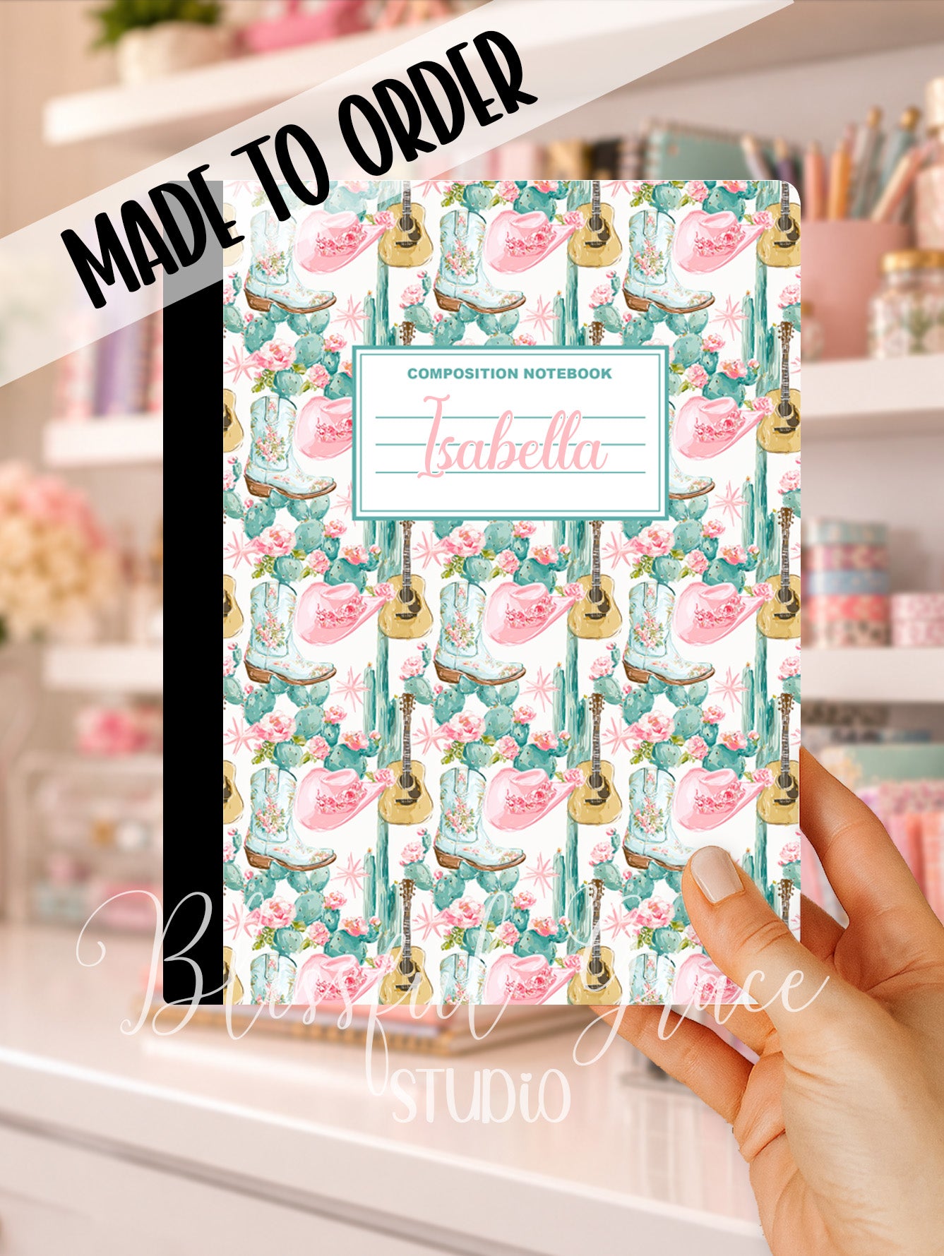 Western Cowgirl Composition Notebook