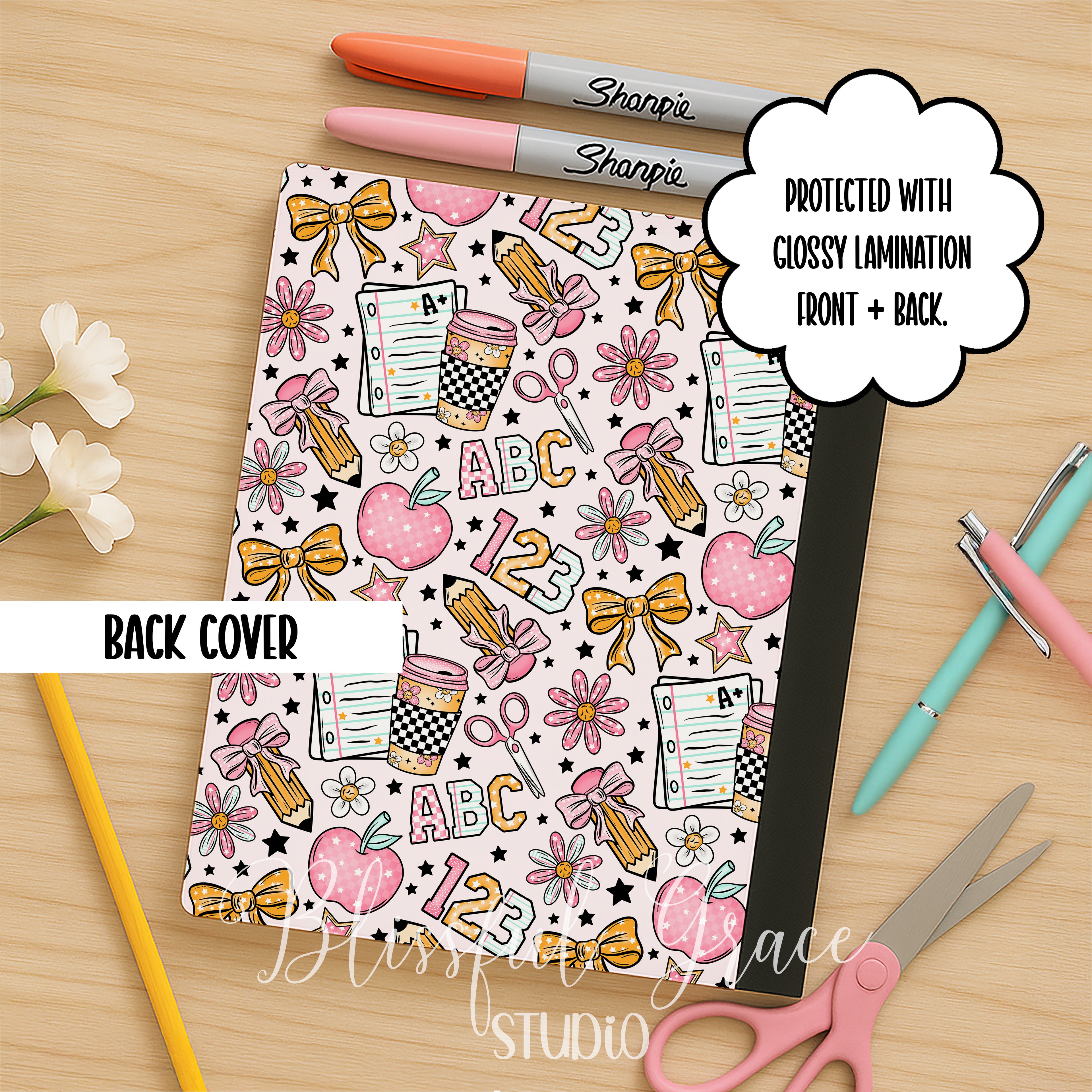 Cute Pink Back To School Composition Notebook