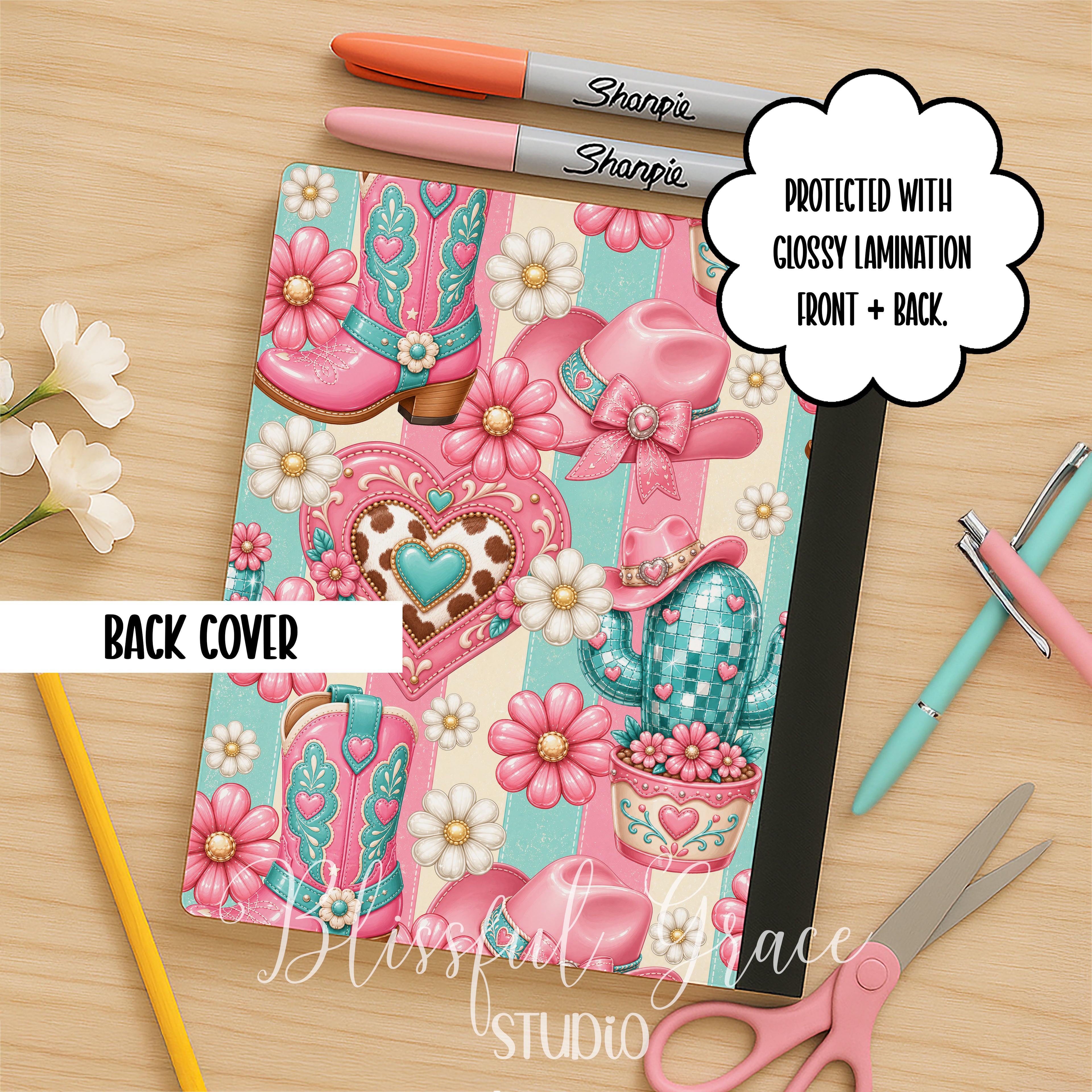 Pretty Pink Cowgirl Composition Notebook