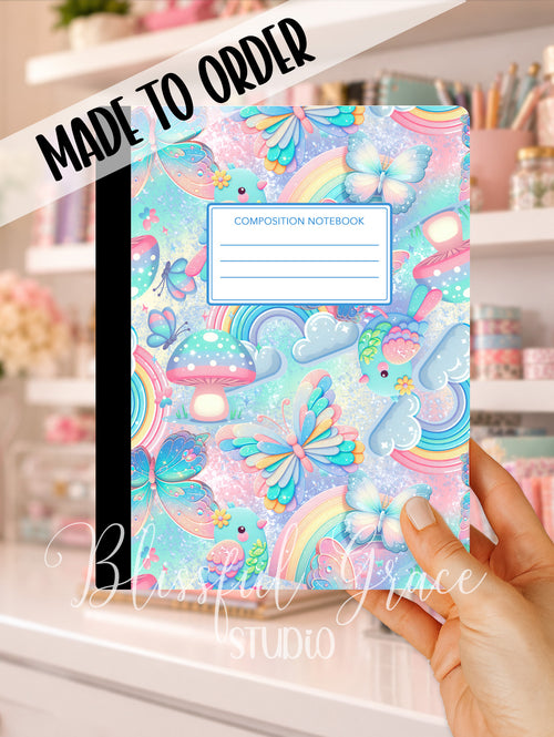 Butterflies Rainbow Composition Notebook