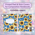 Sunflower- Blue | Front & Back Vinyl Wrap Set | Covers Only