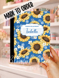 Blue Sunflower Composition Notebook