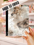Watercolor Horses w/ Inspirational Quote Composition Notebook